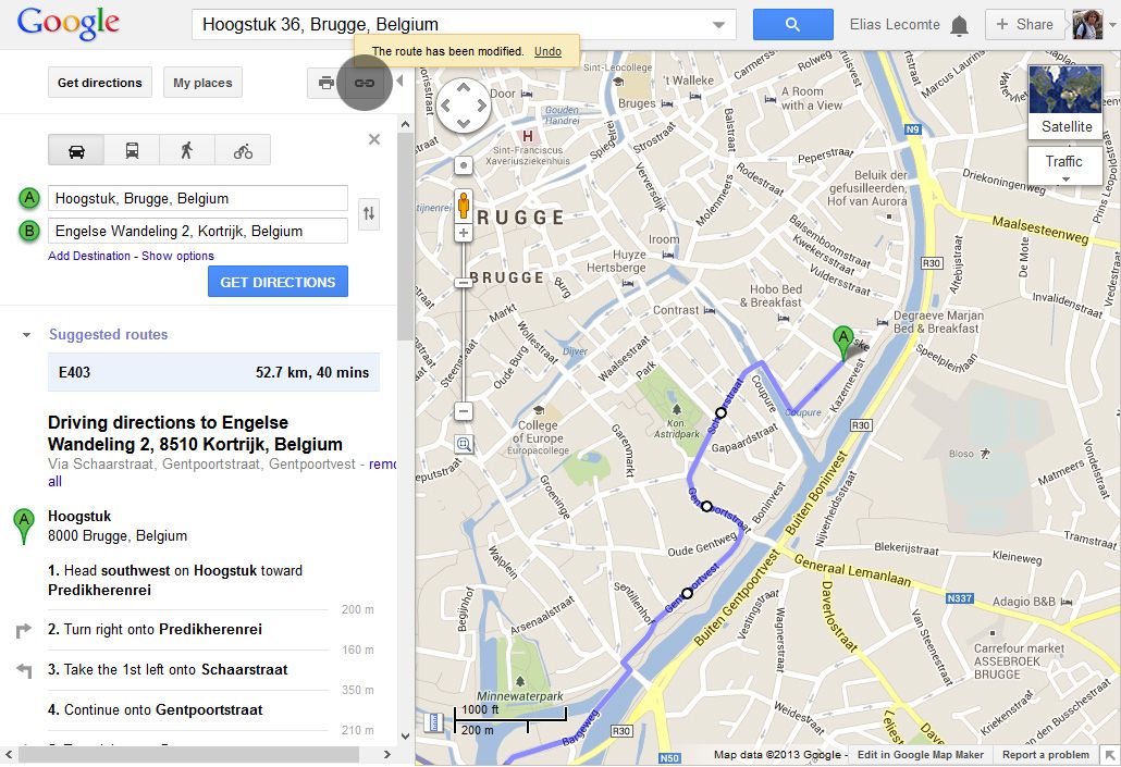 Share-route-google-maps