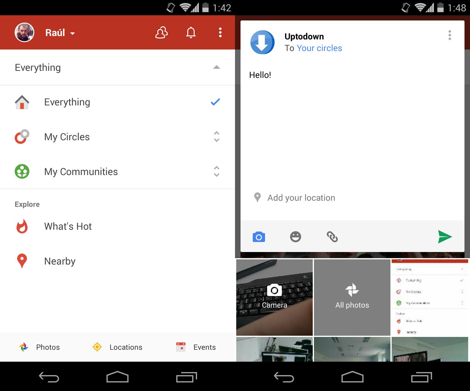 google plus application