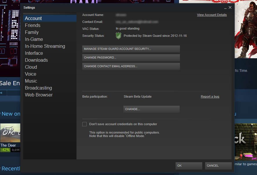 How to activate the two-step verification on Steam