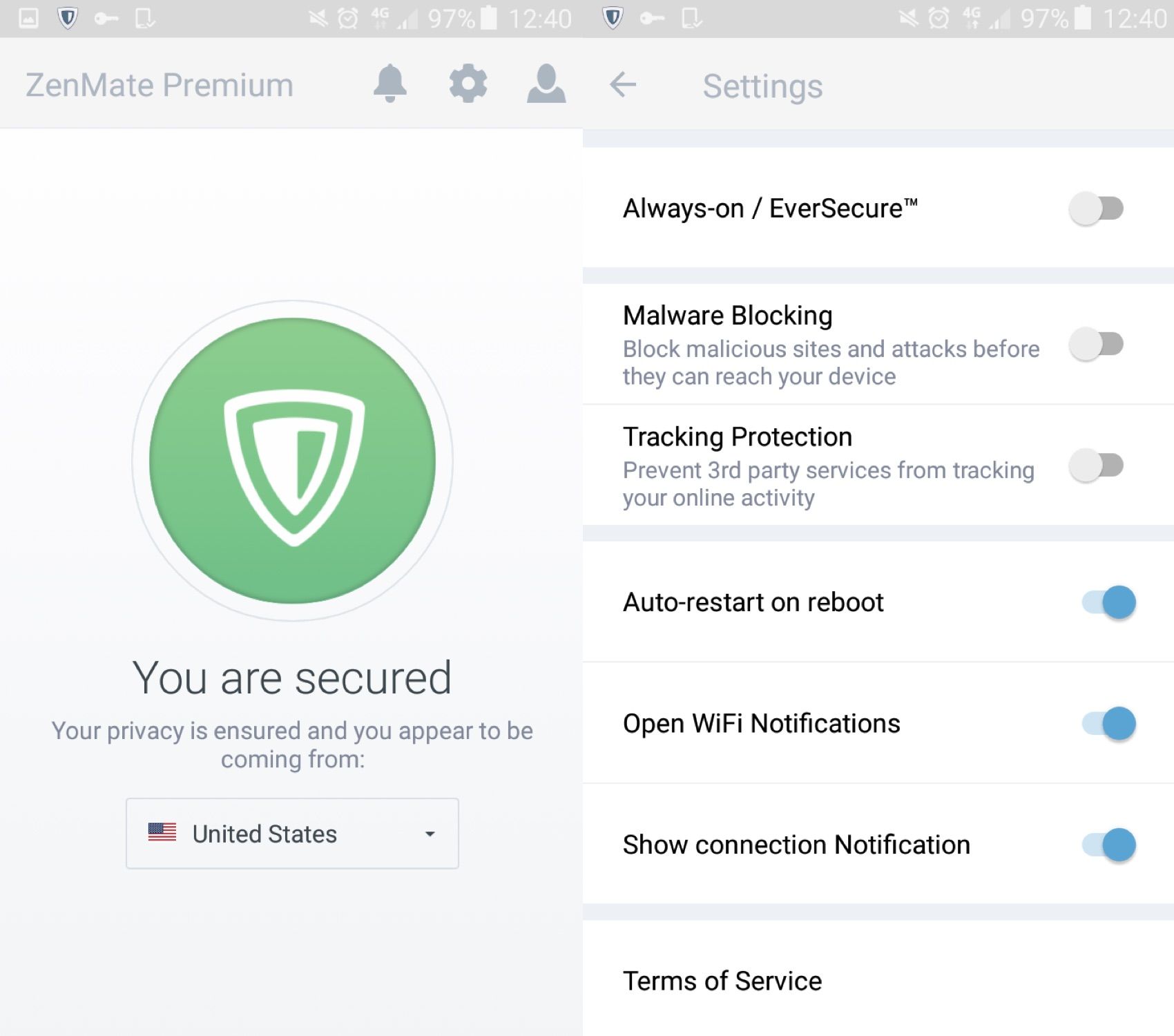 zenmate screen shot ZenMate: A brilliant VPN that protects your privacy