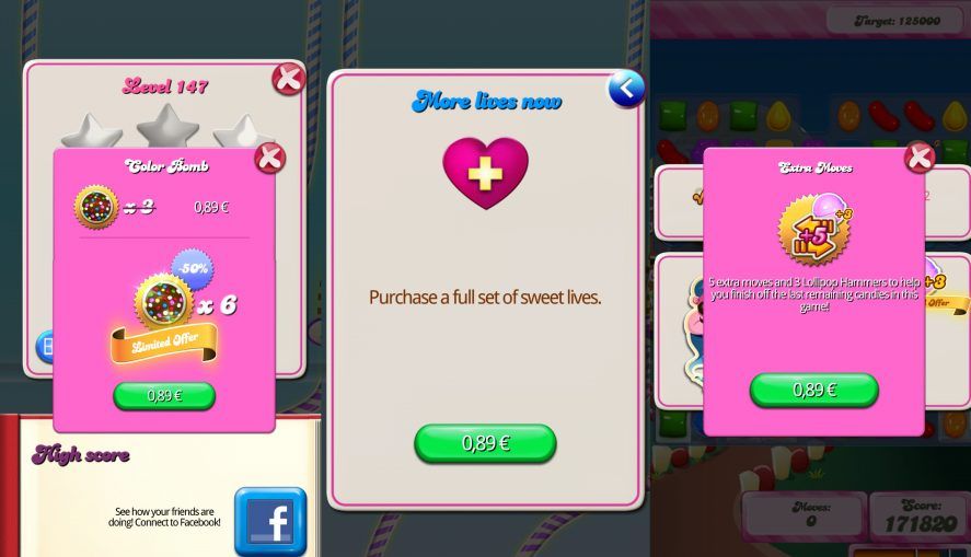 Users spent 1.33 billion on in-app purchases in Candy Crush Saga