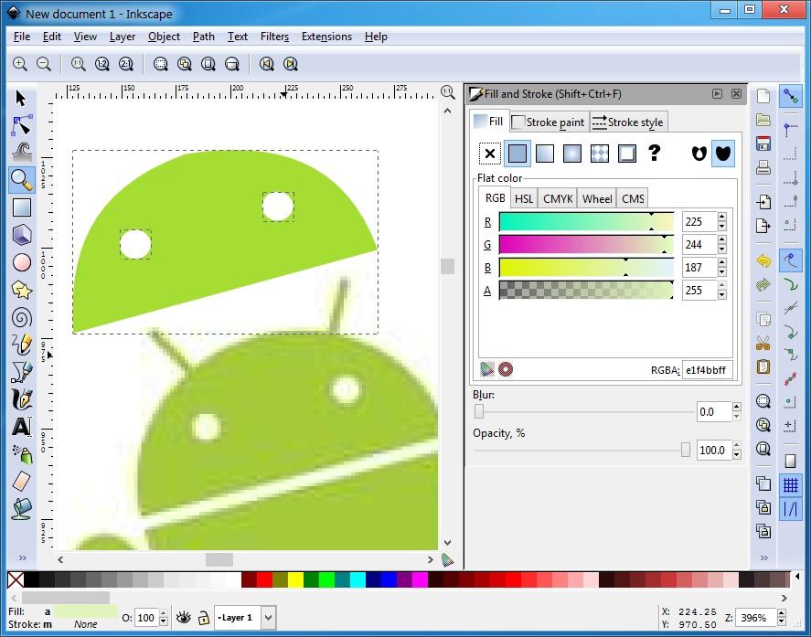 vectorize image inkscape multi color image auto trace