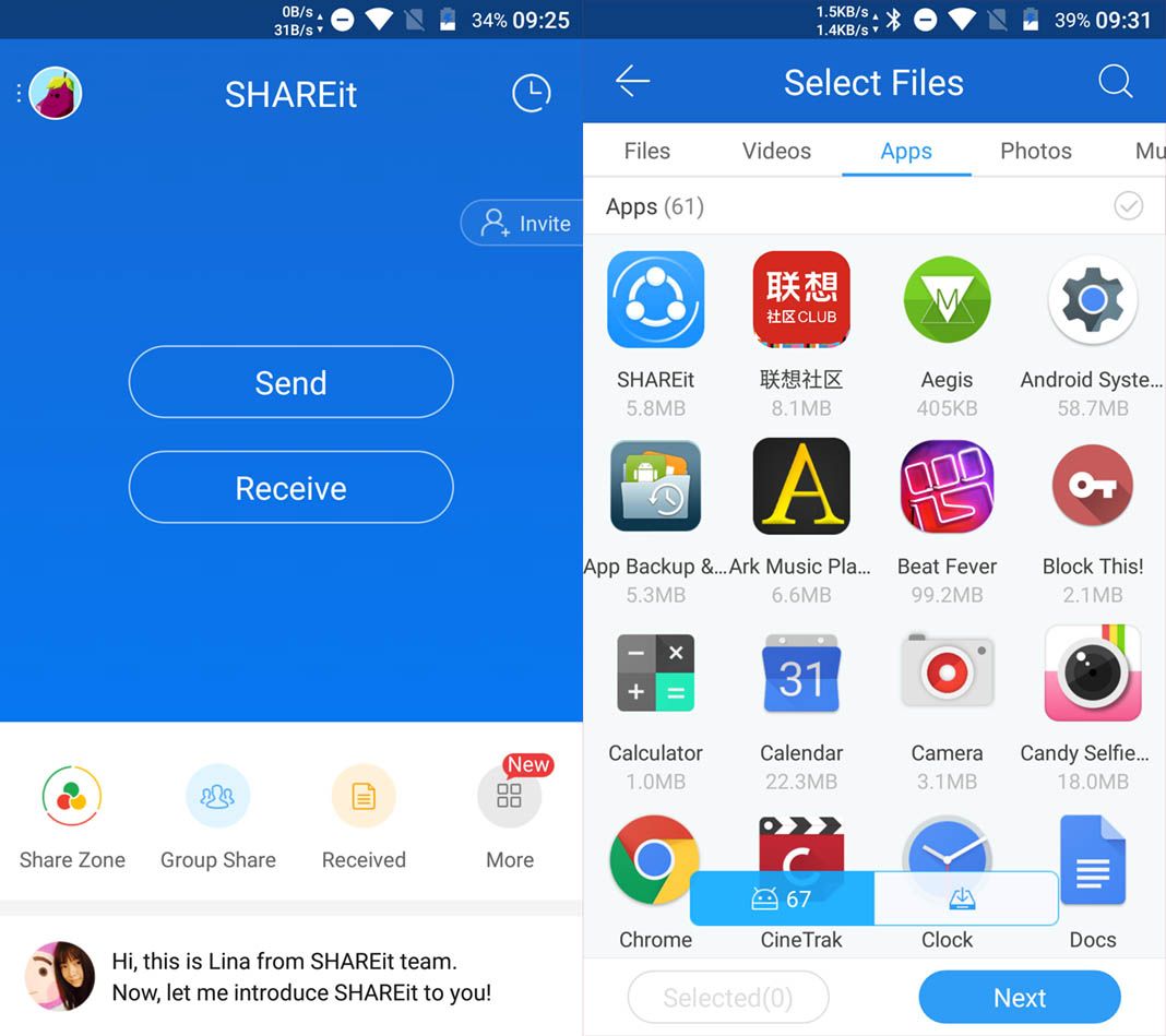 mobile app shareit download