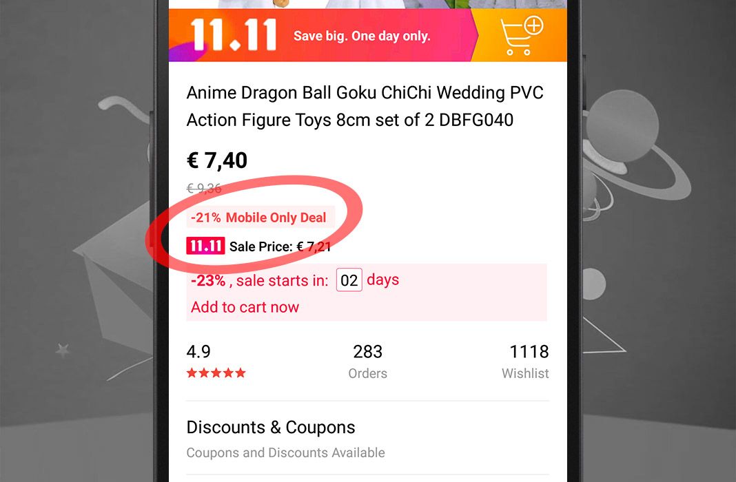 aliexpress discounts app 1 Why it's better to shop Aliexpress using their official app