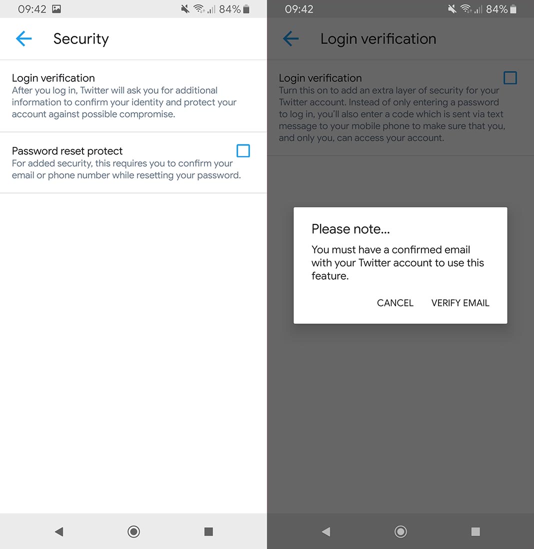 twitter screens Two-step verification 101: What it is and how to activate it