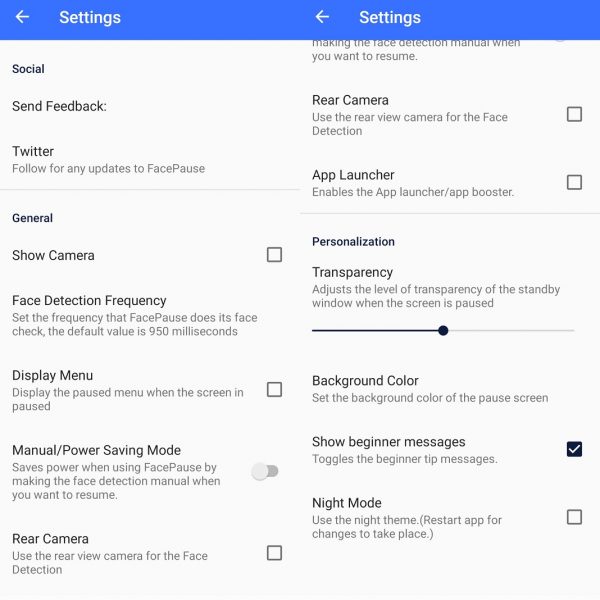 Face Pause Settings How to pause videos automatically when you look away from the screen