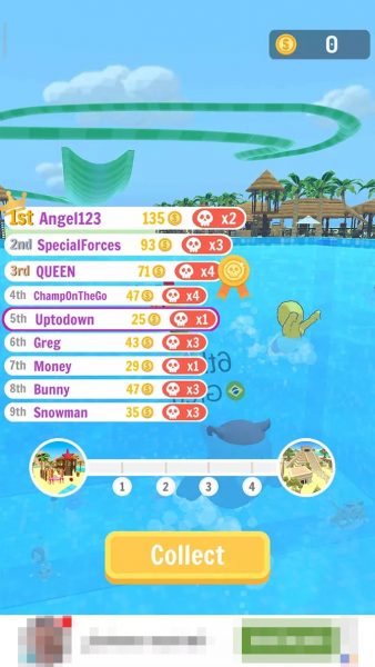 Aquapark IO scoreboard