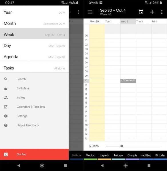 business calendar screenshot The best apps to help you be more productive