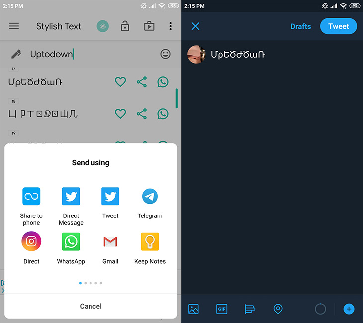 How to change the font in WhatsApp Stylish