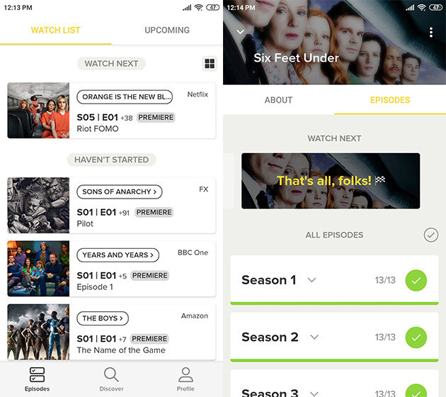 tvshowtime 1 Organize all your shows with TV Time
