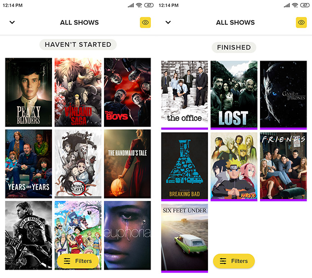 tvshowtime 2 Organize all your shows with TV Time