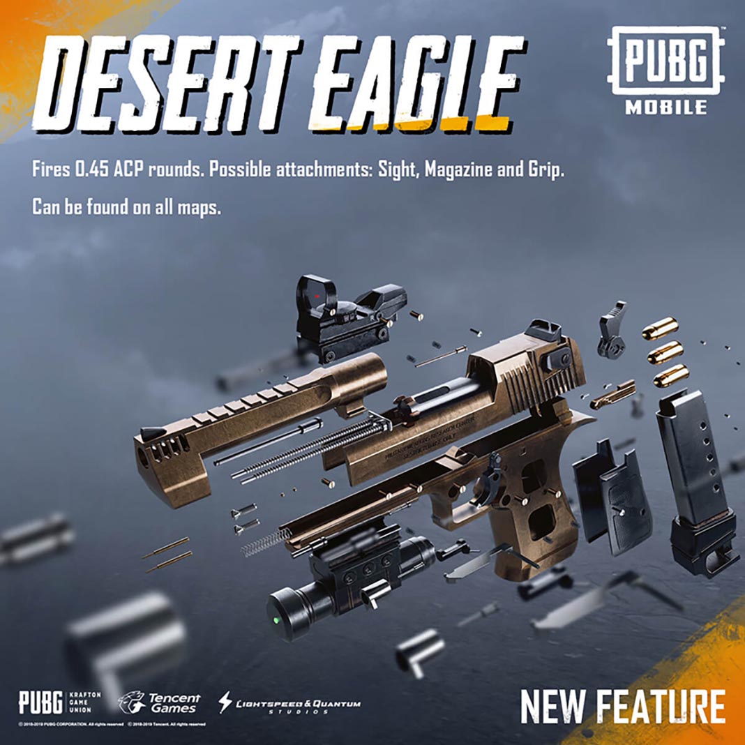 pubg mobile desert eagle PUBG Mobile version 0.15.0 is now available with Payload Mode