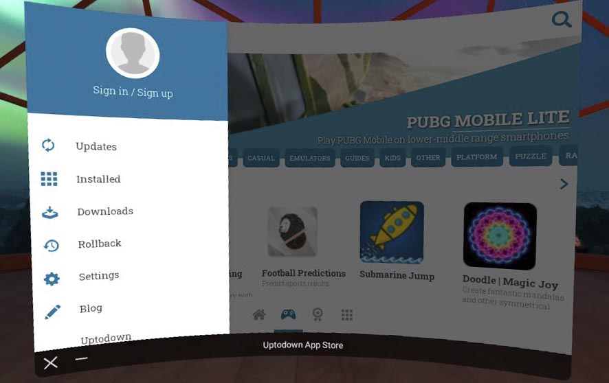 Uptodown App Store en Oculus Quest