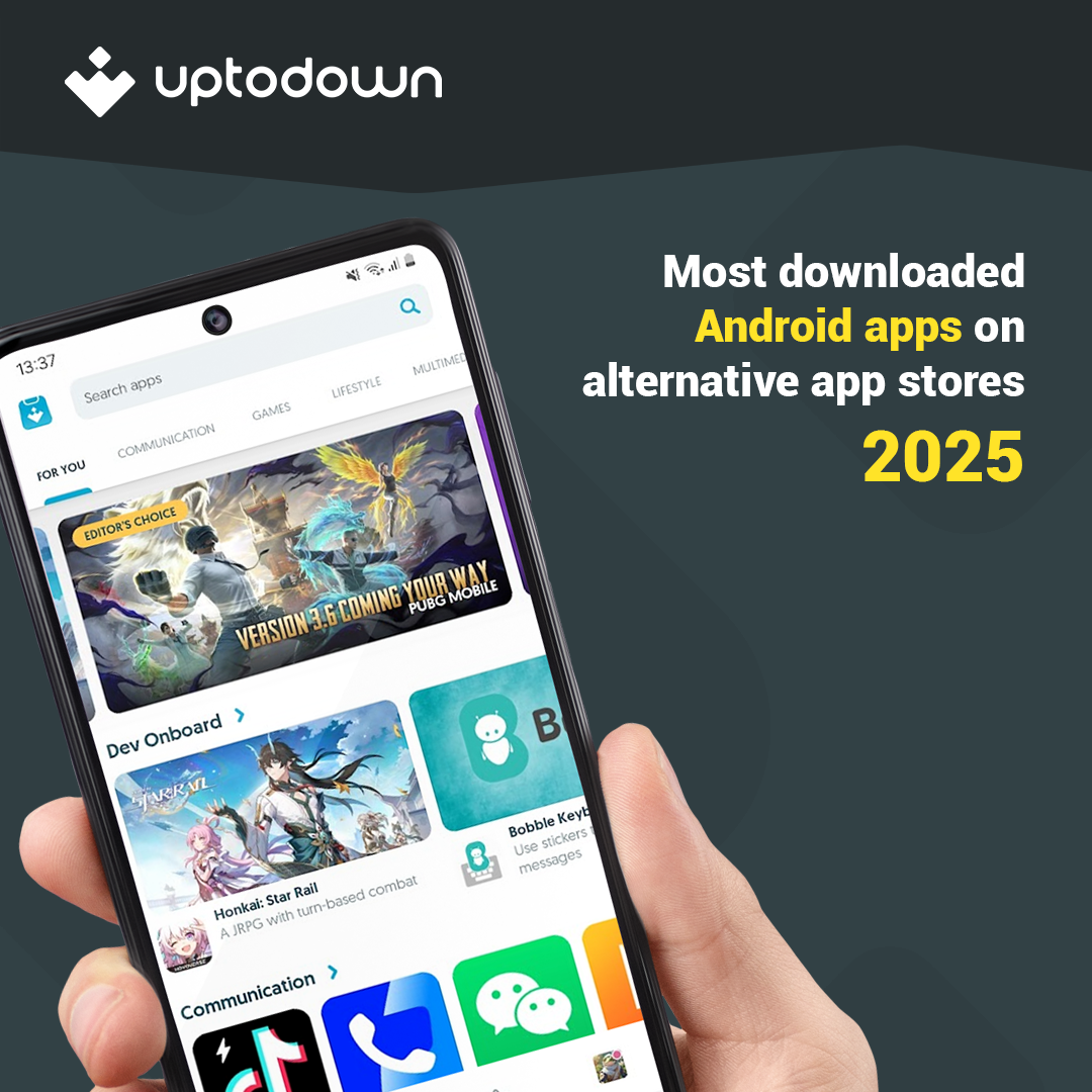 Uptodown Most downloaded Apps on alternative app stores 2025